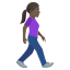 Эмодзи 🚶🏿‍♀️‍➡️ JoyPixels
