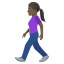 Эмодзи 🚶🏿‍♀️ JoyPixels