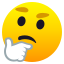 Эмодзи 🤔 JoyPixels