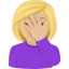 Эмодзи 🤦🏼‍♀️ JoyPixels