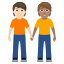 Эмодзи 🧑🏻‍🤝‍🧑🏽 JoyPixels