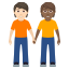 Эмодзи 🧑🏻‍🤝‍🧑🏾 JoyPixels