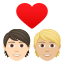 Эмодзи 🧑🏻‍❤️‍🧑🏼 JoyPixels