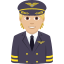 Эмодзи 🧑🏼‍✈️ JoyPixels