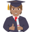 Эмодзи 🧑🏽‍🎓 JoyPixels