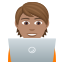 Эмодзи 🧑🏽‍💻 JoyPixels
