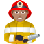 Эмодзи 🧑🏽‍🚒 JoyPixels