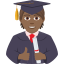 Эмодзи 🧑🏾‍🎓 JoyPixels