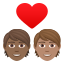 Эмодзи 🧑🏾‍❤️‍🧑🏽 JoyPixels