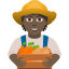 Эмодзи 🧑🏿‍🌾 JoyPixels