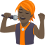 Эмодзи 🧑🏿‍🎤 JoyPixels
