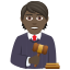 Эмодзи 🧑🏿‍⚖️ JoyPixels