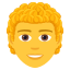Эмодзи 🧑‍🦱 JoyPixels