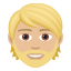 Эмодзи 🧔🏼 JoyPixels