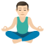 Эмодзи 🧘🏻‍♂️ JoyPixels