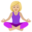 Эмодзи 🧘🏼‍♀️ JoyPixels