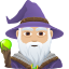 Эмодзи 🧙🏼‍♂️ JoyPixels
