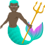 Эмодзи 🧜🏿‍♂️ JoyPixels