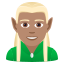 Эмодзи 🧝🏽‍♂️ JoyPixels