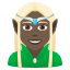 Эмодзи 🧝🏿‍♀️ JoyPixels