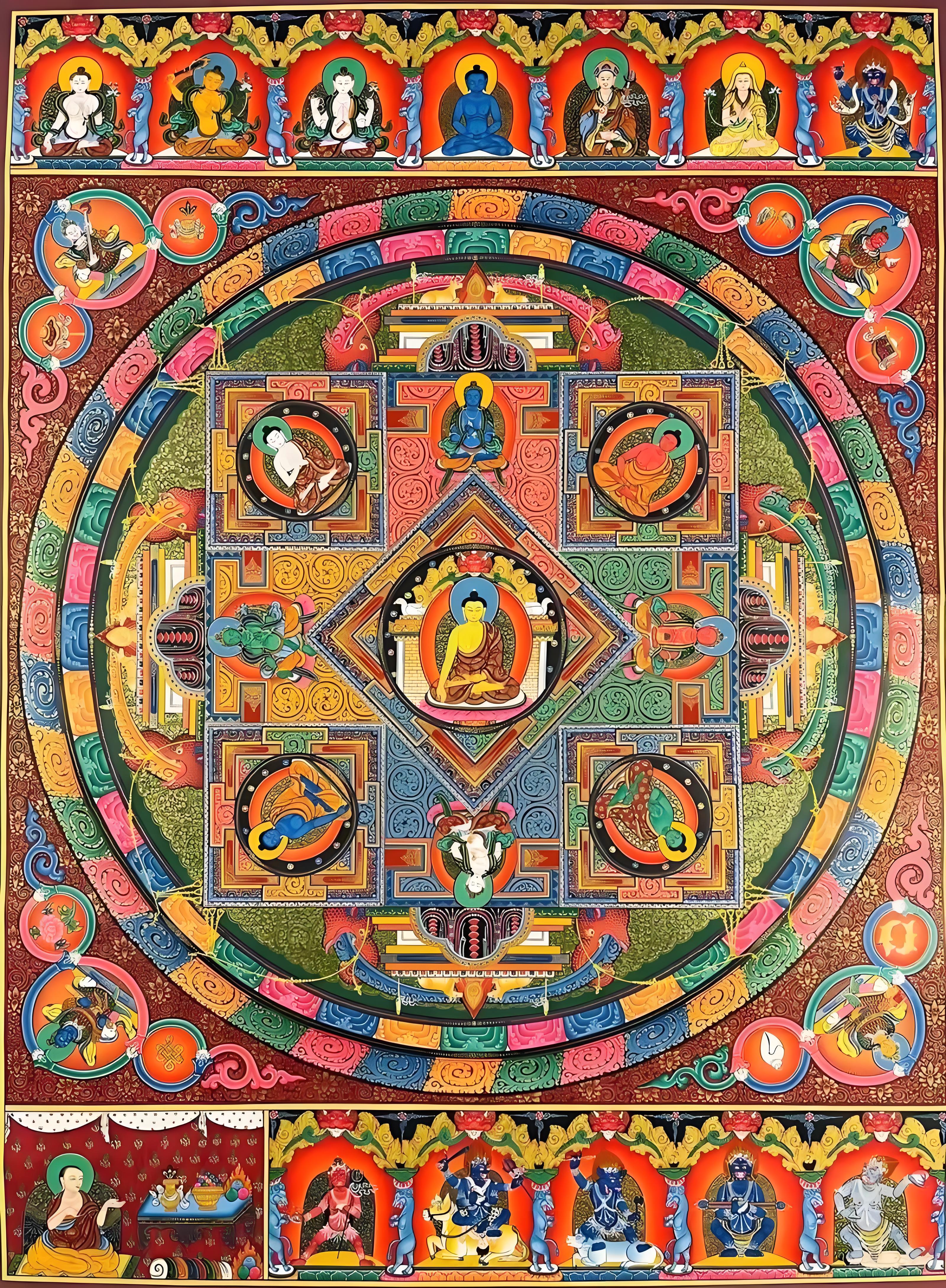 曼陀罗中的 Vairochana