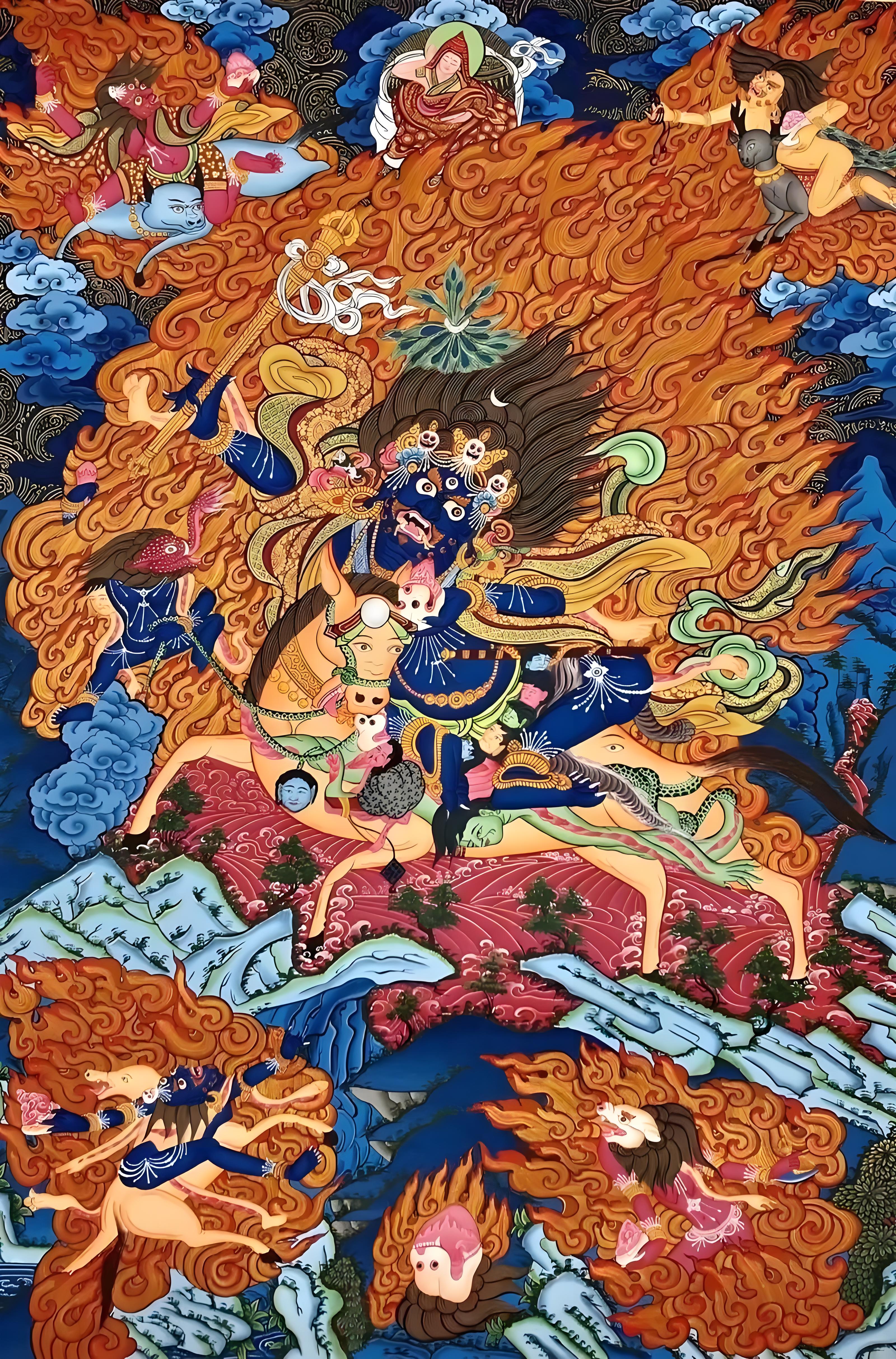 Wrathful Form of Palden Lhamo