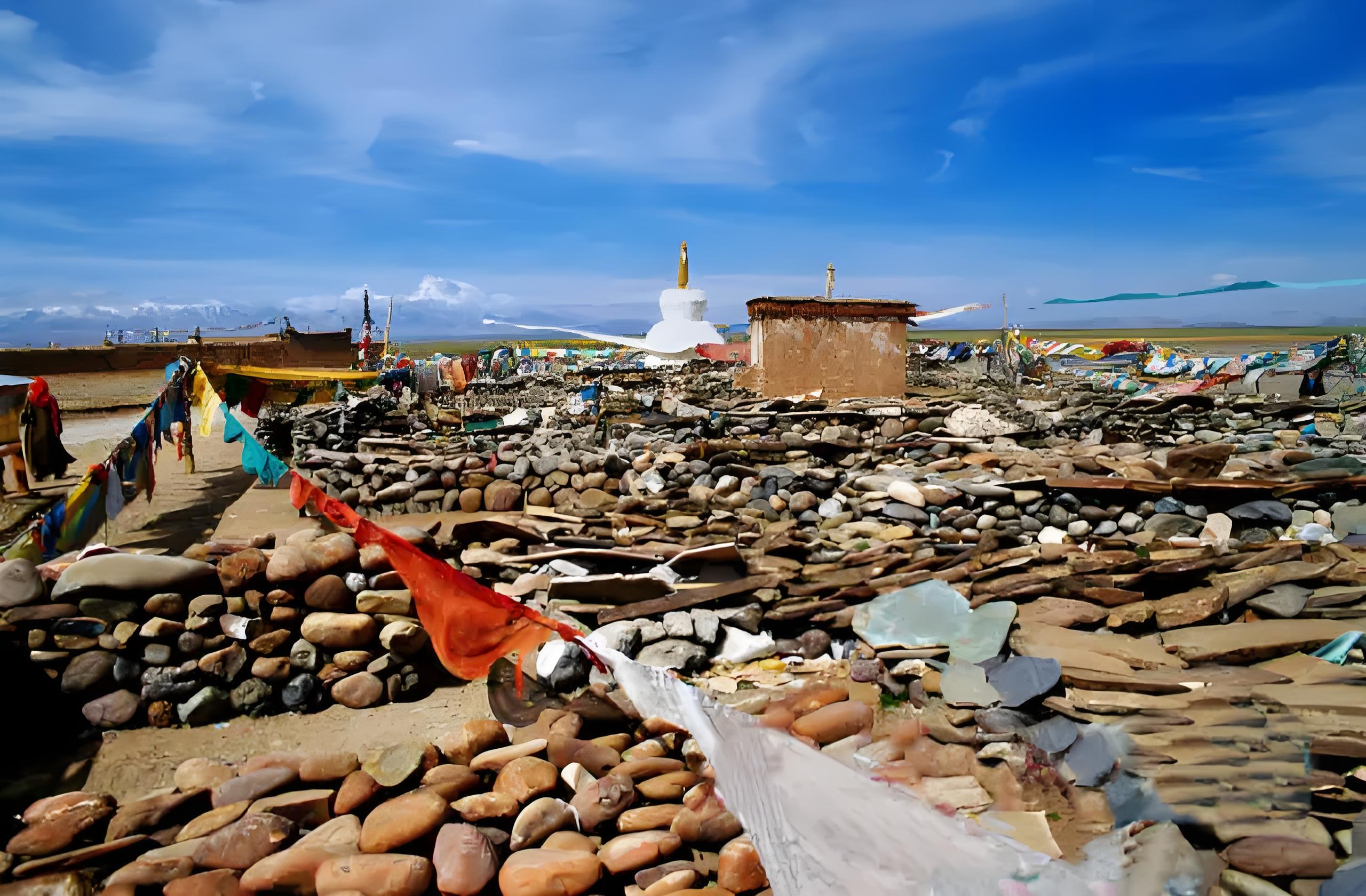 Gansu Langmusi stupas