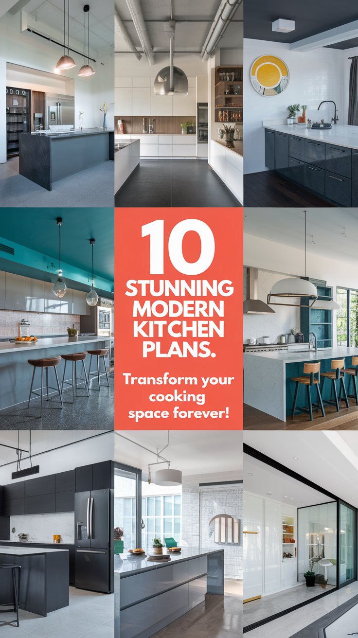 10 Stunning Modern Kitchen Plans That Will Transform Your Cooking Space Forever!