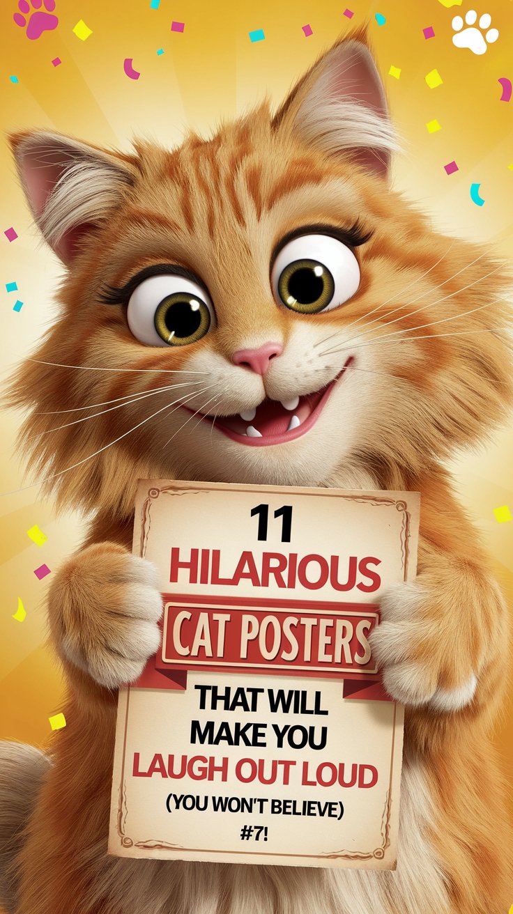 11 Hilarious Cat Posters That Will Make You Laugh Out Loud (You Won't Believe #7!)