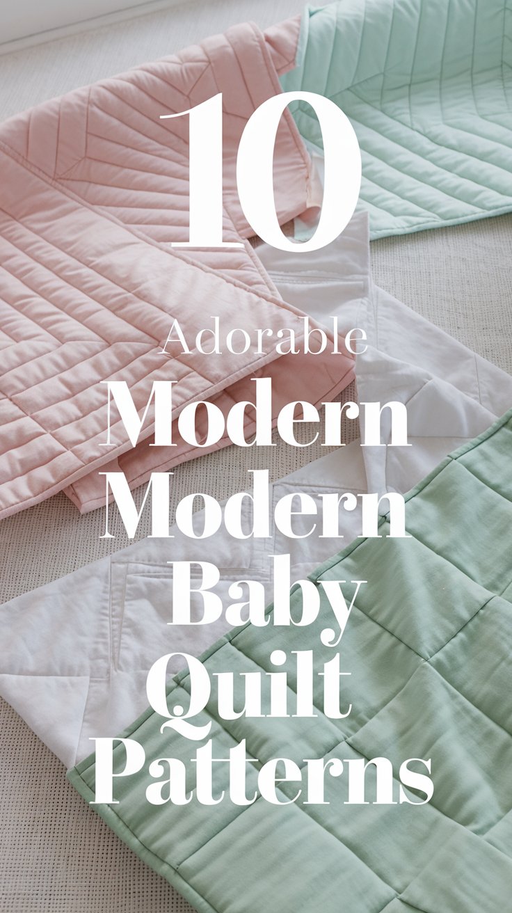 10 Adorable Modern Baby Quilt Patterns You Can Sew This Weekend (Your Baby Will Love #4!)