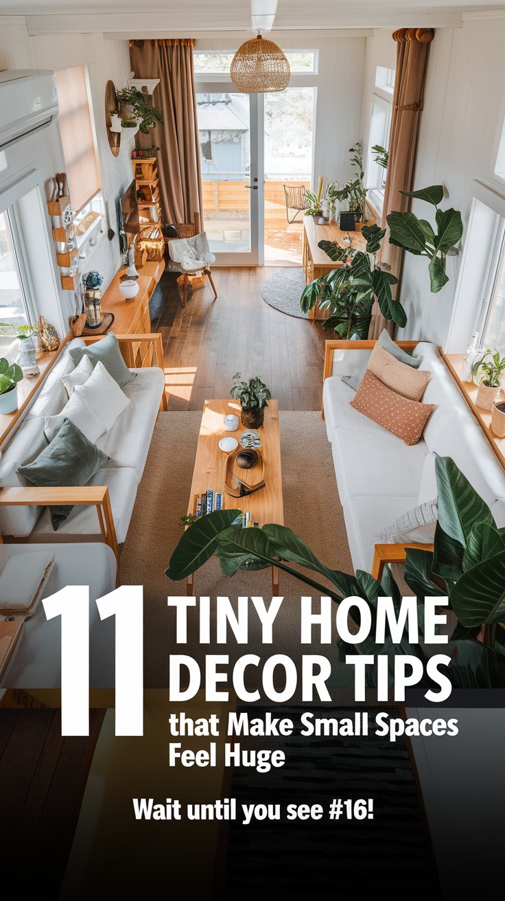 11 Tiny Home Decor Tips That Make Small Spaces Feel Huge (Wait Until You See #6!)