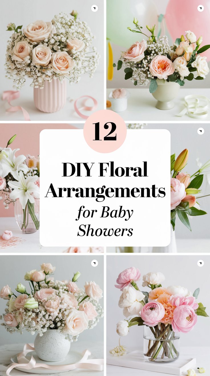 12 DIY Floral Arrangements for Baby Showers That Will WOW Everyone! (And Maybe Cause a Little Chaos)