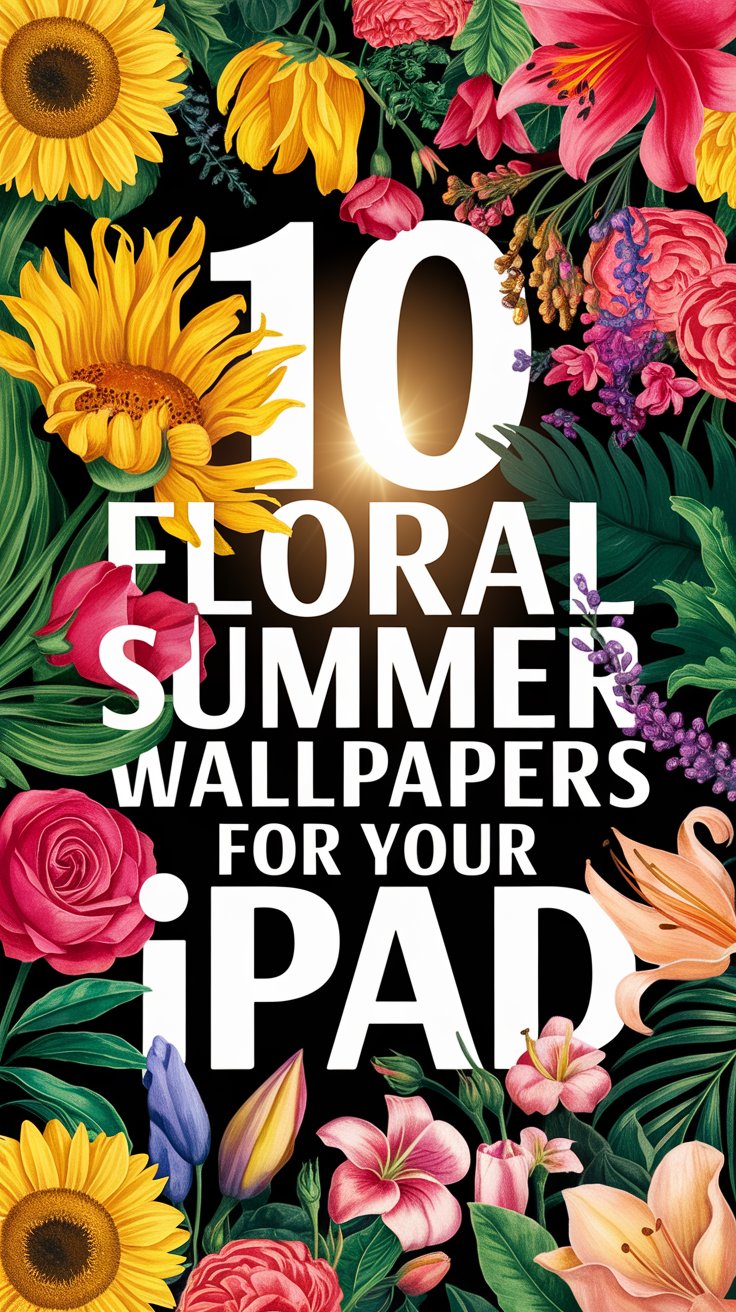10 Floral Summer Wallpapers for Your iPad That Will Make Your Screen Bloom!