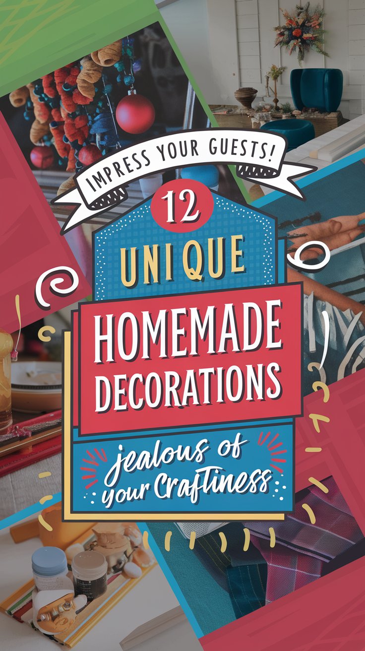 12 Unique Homemade Decorations That’ll Impress Your Guests! (And Make Them Jealous of Your Craftiness)