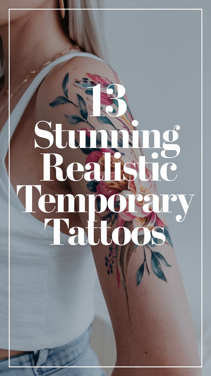 13 Stunning Realistic Temporary Tattoos That Will Leave You in Awe (You Won't Believe #12!)