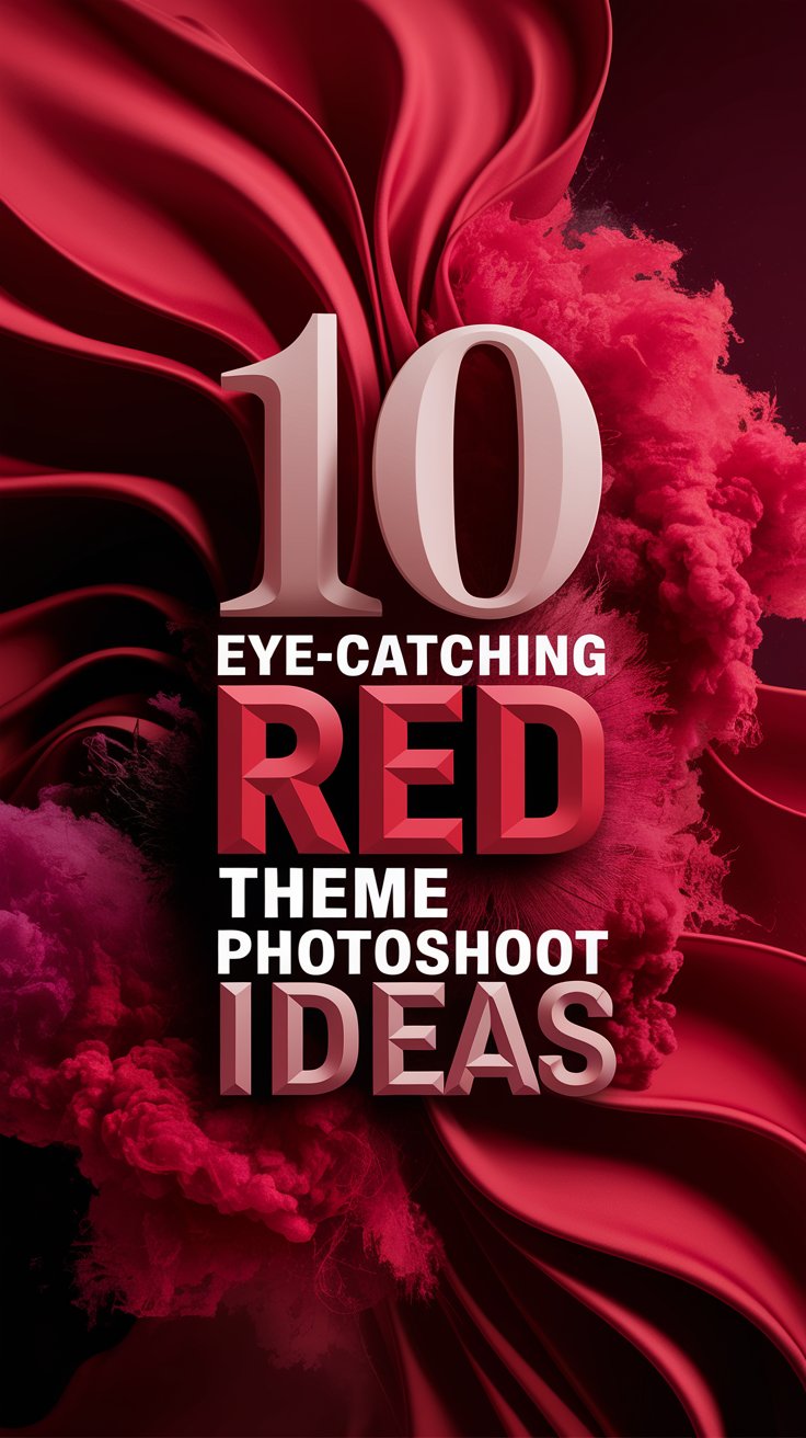 10 Eye-Catching Red Theme Photoshoot Ideas That'll Make Your Instagram Pop! (You Won't Believe #5!)