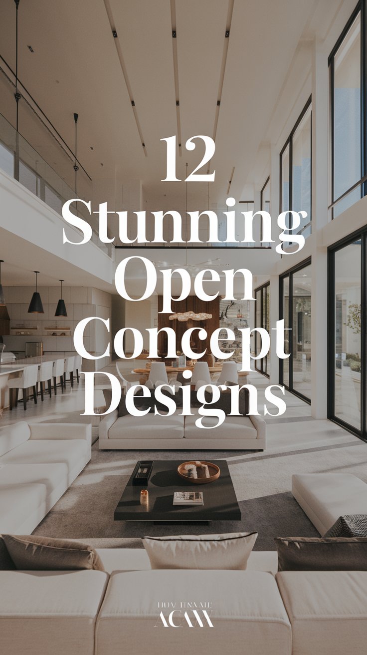 12 Stunning Open Concept Designs That'll Make You Want to Redecorate Today!