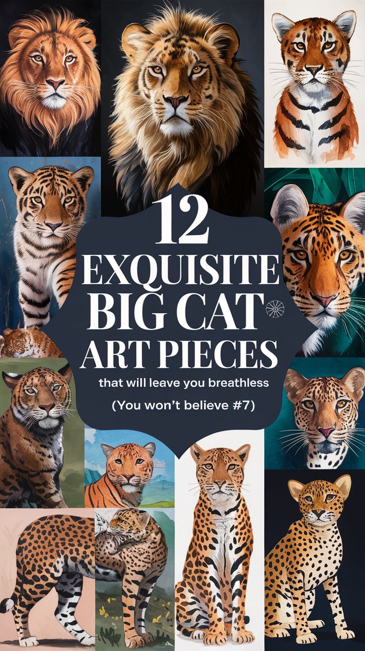 12 Exquisite Big Cats Art Pieces That Will Leave You Breathless (You Won't Believe #7!)