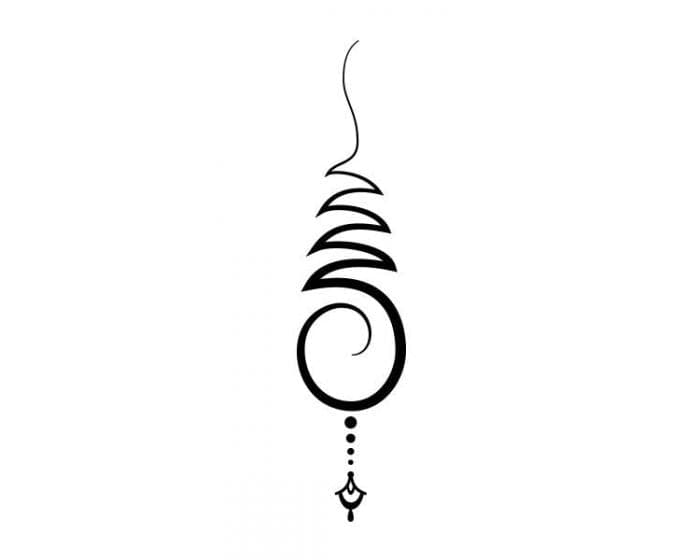 Buddhist Nirvana Symbol: Unalome