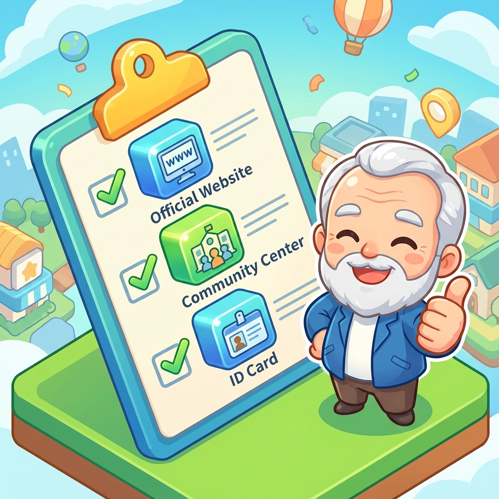 민생지원금 신청 시 확인해야 할 체크리스트 인포그래픽