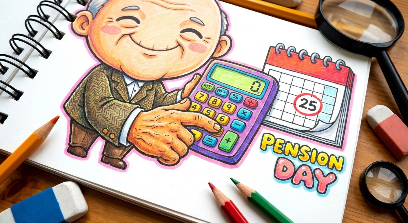 건강보험료 절약을 위해 꼼꼼히 계산하는 모습