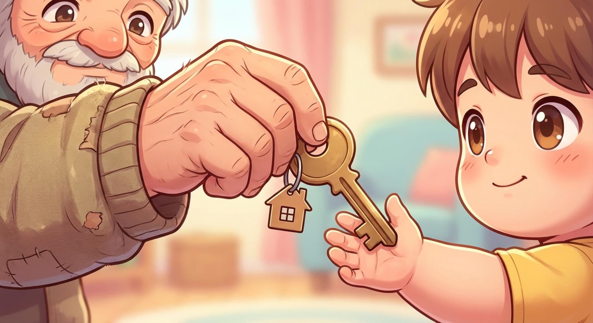 부동산 증여를 통해 자산을 이전하는 모습