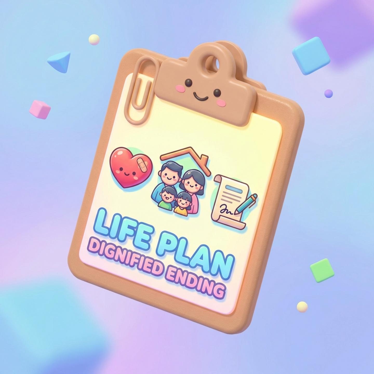 웰다잉 준비를 위한 체크리스트 인포그래픽