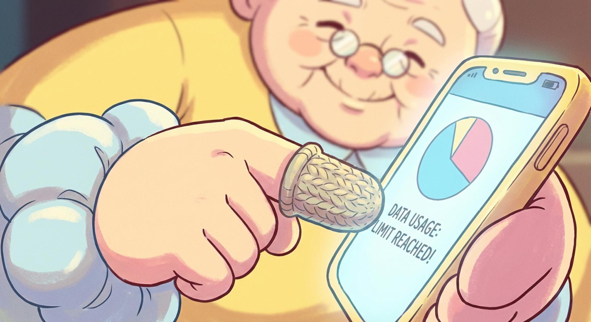 스마트폰에서 데이터 사용량을 확인하는 방법