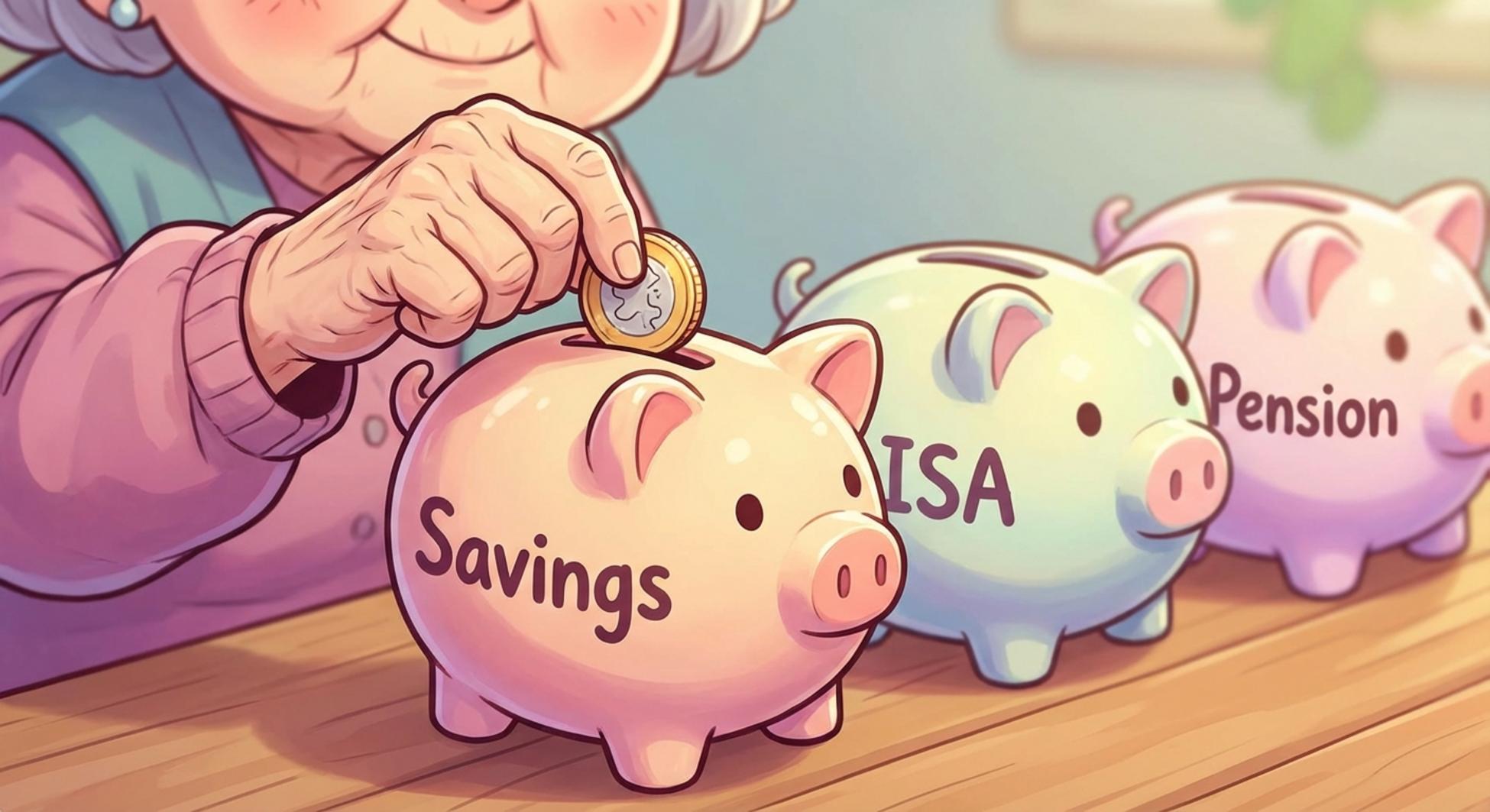 은퇴 자금을 순서대로 인출하는 개념을 보여주는 손