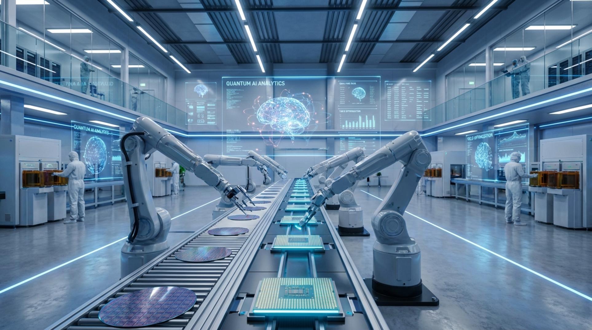 AI 프로덕션 시대를 상징하는 스마트 팩토리의 모습