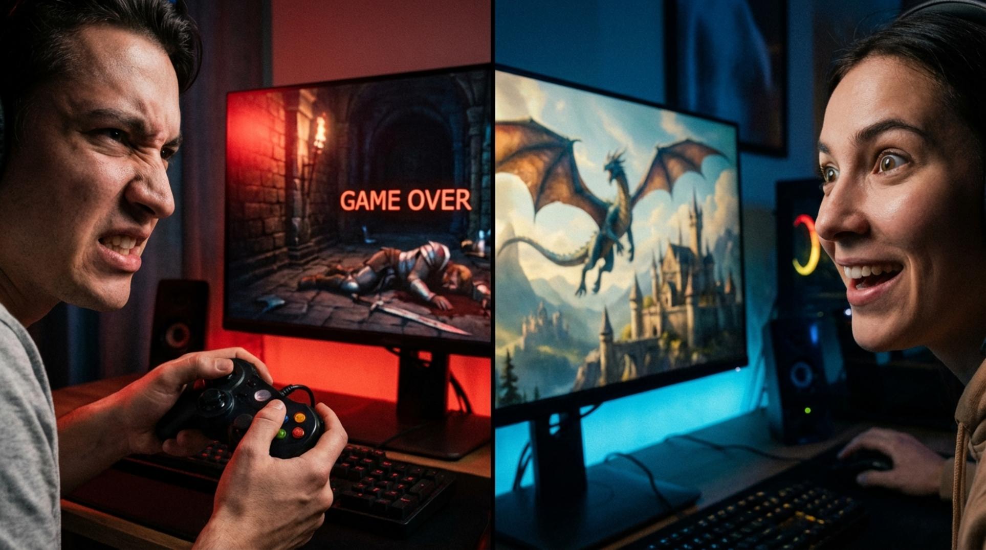 붉은사막에 대한 유저들의 엇갈린 반응을 보여주는 이미지