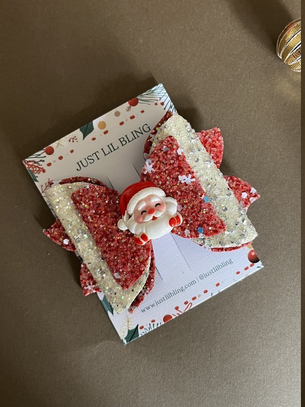 Glitter Christmas Bow (Single)