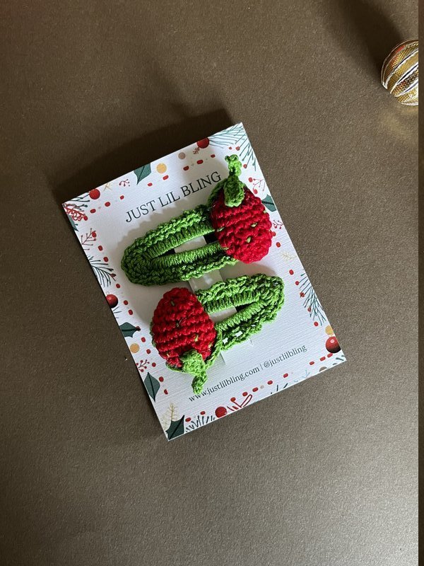 Strawberry Hair Clip (Pair)