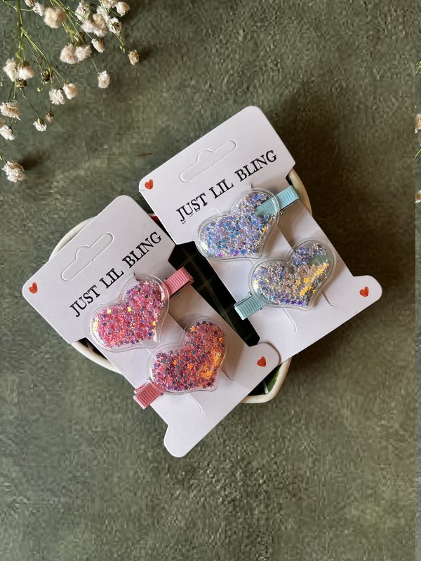 Starry Heart Clips (Pack of 2)